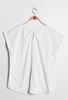 Picture of PLUS SIZE WHITE TOP GOLD TRIM WITH BOW